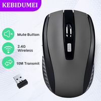 2.4G Wireless Mouse 6 Button Silent Mouse Optical Office Mouse Adjustable 1600 DPI Levels Gaming Mouse Mice for Laptop MacBook