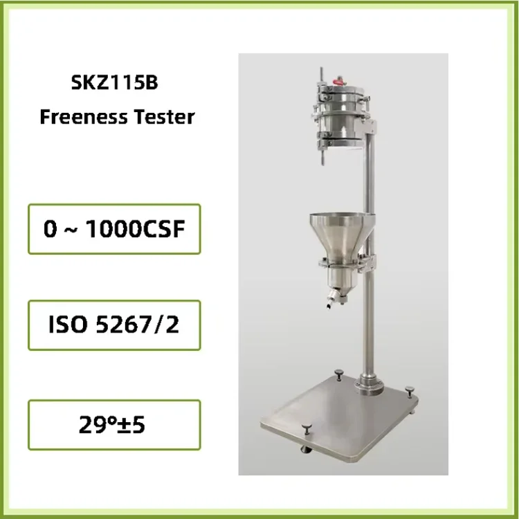 2026 SKZ115B Pulp Beating Freeness Meter Beating Freeness Tester ISO 5267 Canadian Standard Freeness Tester CFS Tester