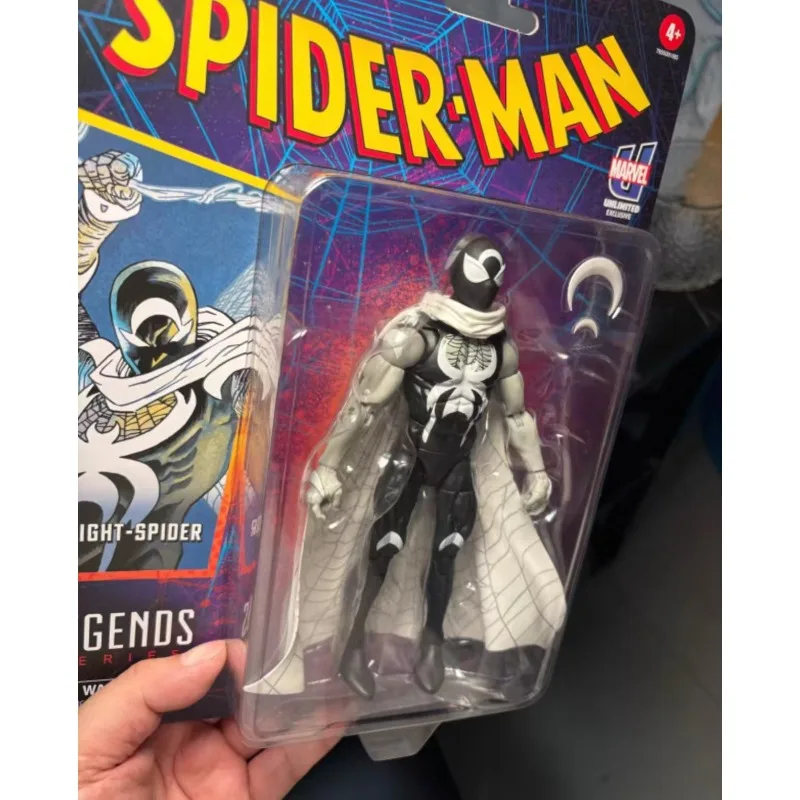 Original Hasbro Marvel Legends Series SPIDER-MAN KNIGHT-SPIDER Anime Figure Toy Collection Model