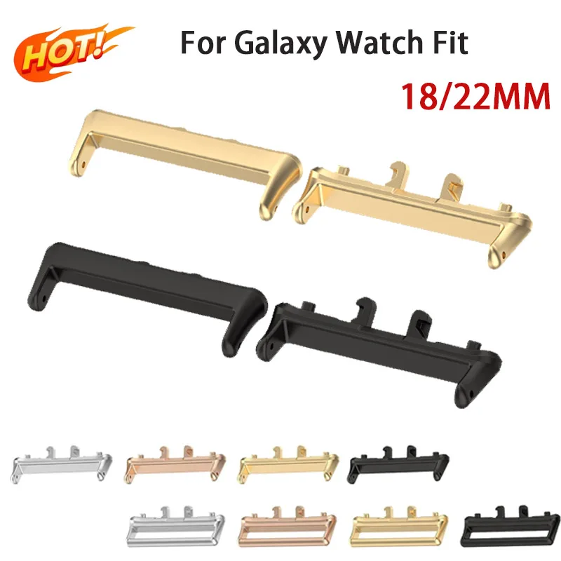 Stainless Steel Adapter for Galaxy Watch Fit 3 Accessories For Samsung Galaxy Fit 3 Watchband Quick Metal Connector 20MM 18MM