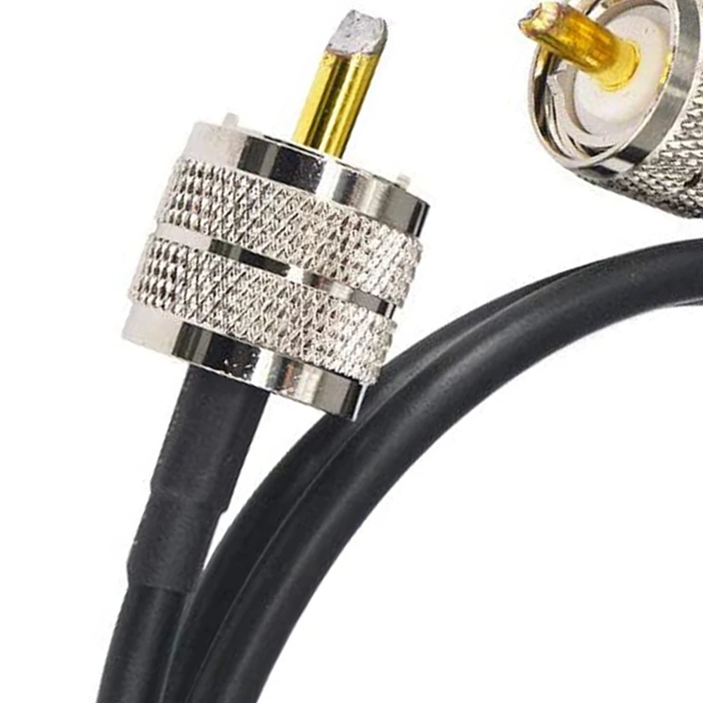 Packung mit 2 cb Radio antennen kabel 50cm pl259 uhf männlich zu männlich rg58 koaxial Patch Blei für Amateur Amateurfunk cb Marine