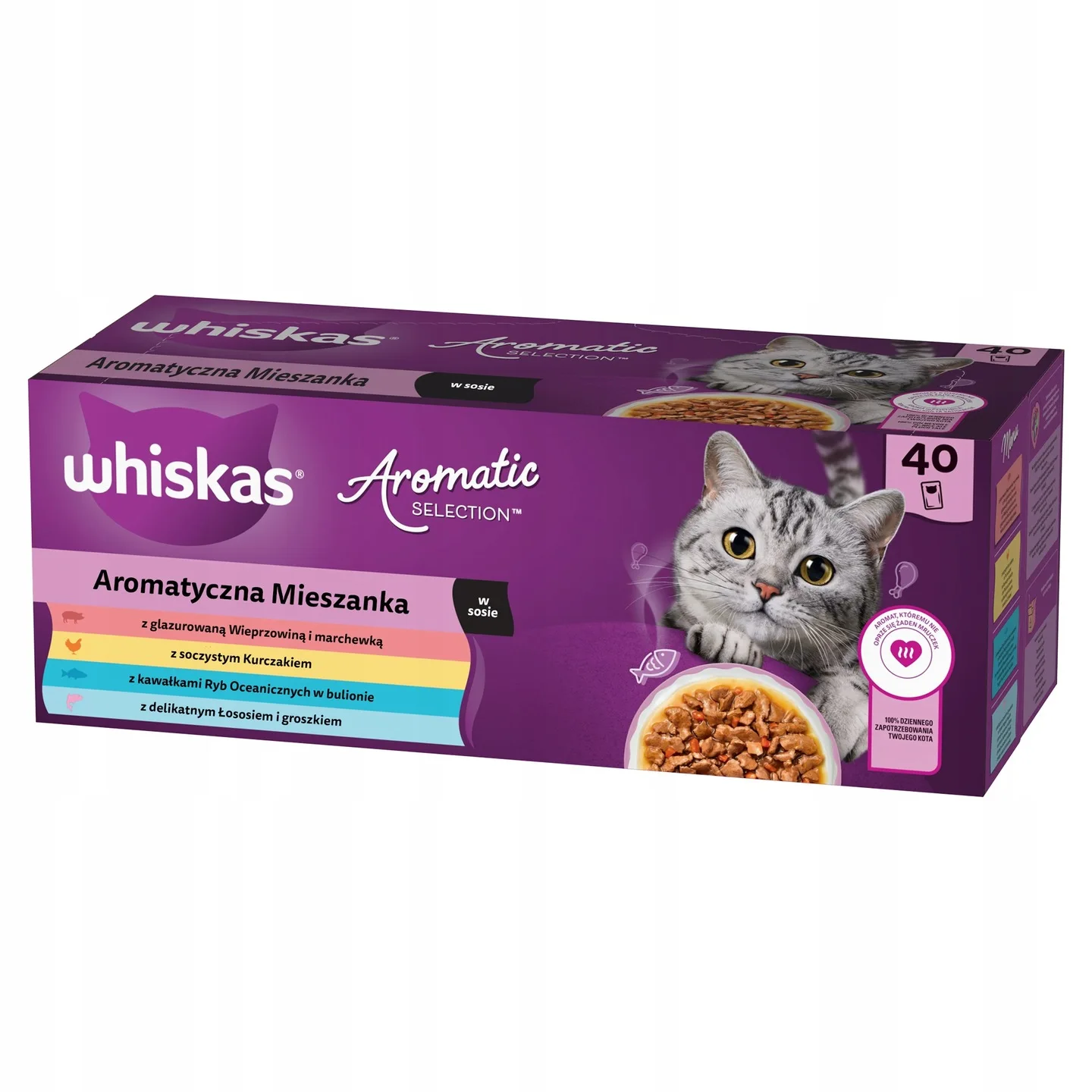 WHISKAS Mezcla Aromática en Salsa 85 g x 40