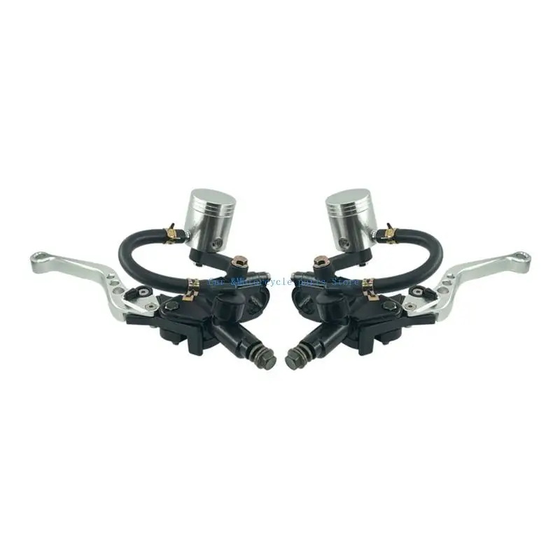 

Y9UC Motorcycle 7/8" 22mm Cylinder Reservoir Brake Clutch Lever Oil Cup 1 Pair