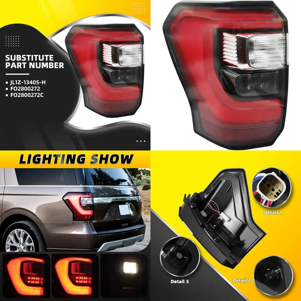 

2018-2021 Ford Expedition Left Driver Side Tail Light Assembly JL1Z-13405-H