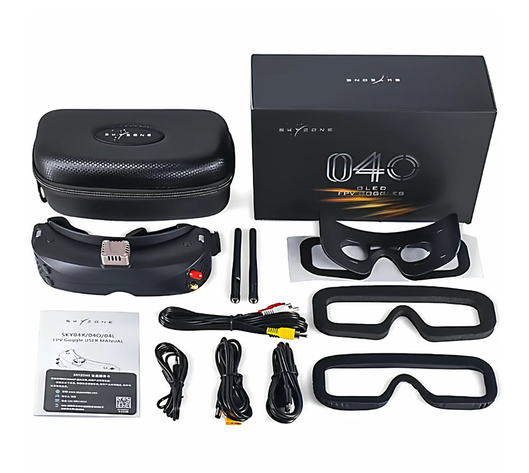 

DWI SKYZONE 04O PRO HD DVR Goggles OLED Screen 1280x720 5.8GHz Receiver 42 FOV FPV RC Airplanes