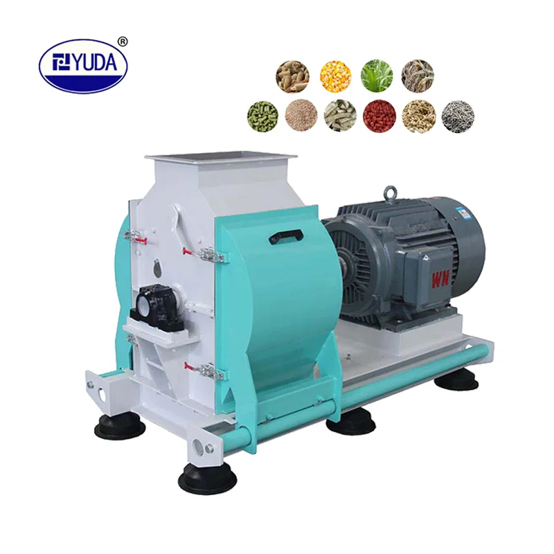 YUDA Animal Feed Hammer Mill grinding machine Corn Cassava Crushing Machine For Feed Factory 22KW