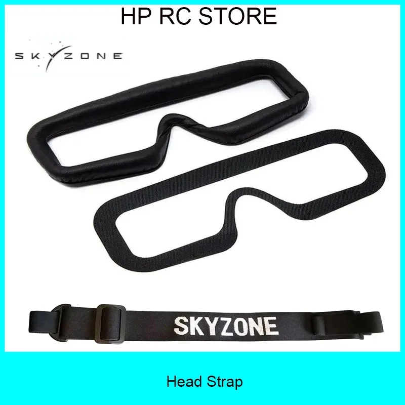 Skyzone SKY04X/SKY04L FPV Goggles Spare Parts - Head Strap, Faceplate, PU Pad w/Velcro