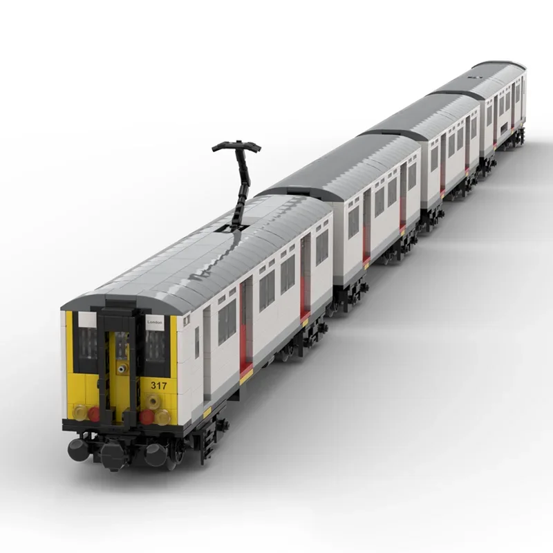 Bloques de construcción Moc Clase 317 8, funciones de potencia anchas, tecnología de modelo, tren ferroviario, bloques de modelismo, juguetes de montaje DIY, regalos
