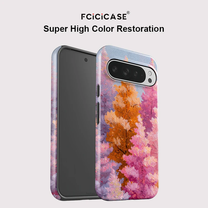 Fcicicase Matte Acrylic Phone Case For Google Pixel 10 9 Pro XL 8 9 10 Pro 7A 8A 10A Tree Pattern Anti-knock Protective Capa - view 3