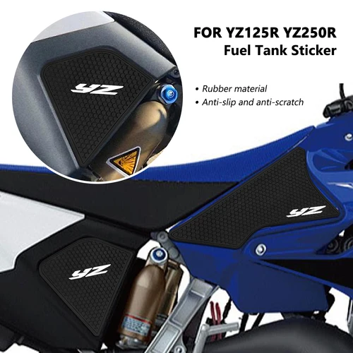 Imagen 1 del producto Almohadillas laterales para tanque de combustible de motocicleta, pegatinas de protección para YZ125R, 250R, Z 125 R, YZ 250 R