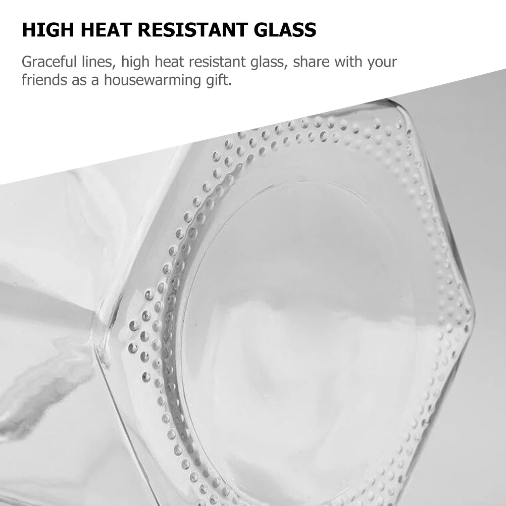 

7Pcs Glass Grain Storage Canisters Six-Edged Clear Airtight Storage Jars Kitchen Food Containers Glass Sealed Jar