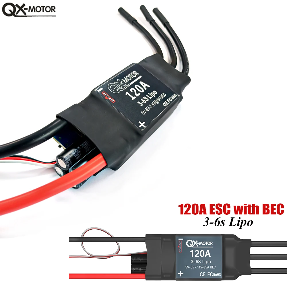 QX-Motor 80mm EDF 24V QF3538 12 Blades Fan 2000KV 6s Brushless Motor with 120A ESC For Aircraft remote control toy spare parts
