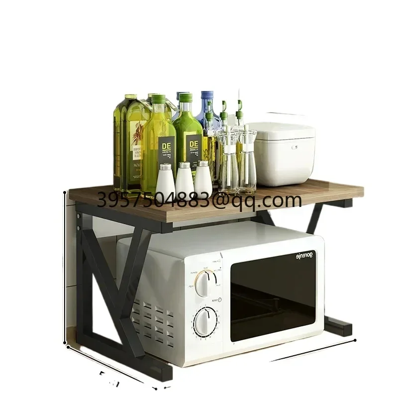 

Регулируемая полка для микроволновой печи, отдельно стоящая полка для хранения специй, масштабируемый металлический держатель, съемные кухонные аксессуары