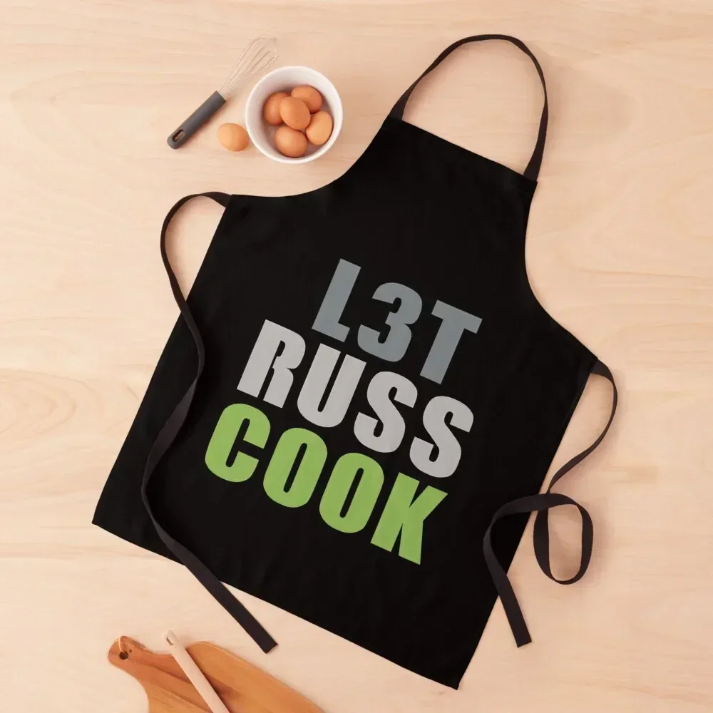 

LET RUSS COOK Apron for kitchen useful for women with pocket Apron