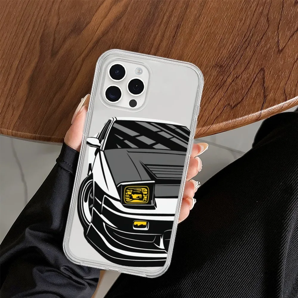 Cartoon Tokyo Luxury JDM Male Car  Phone Case For Samsung Galaxy S20 S22 S23 A71 FE Plus Lite ULTRA S21 Transparent Shell