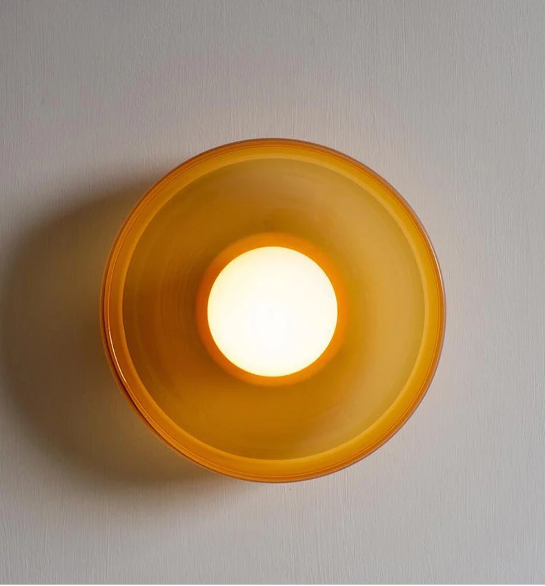 Modern Vintage Glass Ceiling Light Hallway Balcony Kitchen Light Bedroom Ceiling Light Multi-Colored Glass