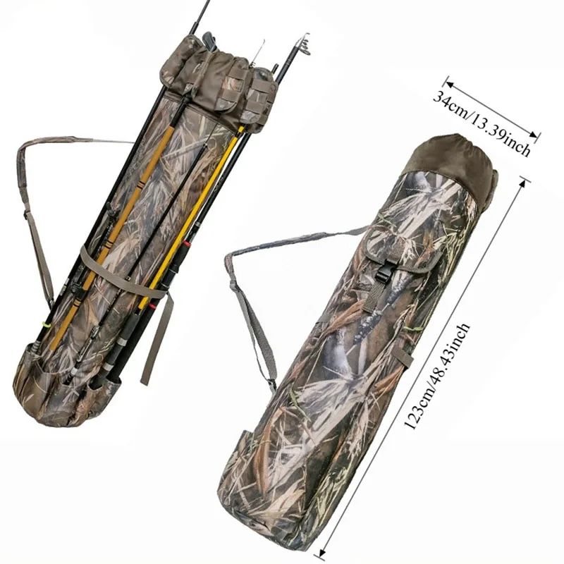 

Cylindrical fishing gear, Luya multifunctional fishing rod bag, shoulder bag, crossbody bag, diagonal cross accessory bag