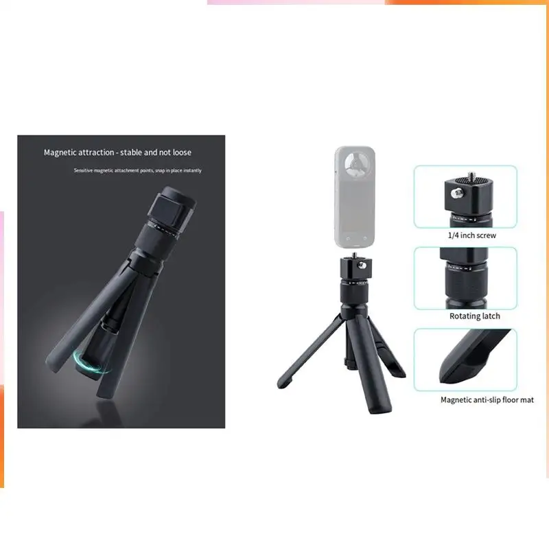 A92Z For Insta360 X5 X4 X3 Invisible Selfie Stick Bullet Time Handle Extended Tripod Bundle For Panoramic Cameras