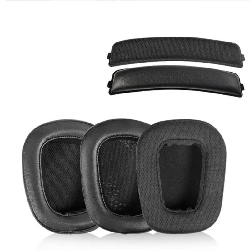 Auricolari di ricambio per cuffie, copri spugna fascia per Logitech G633 G933 G633S G933S cuscini per cuffie Pad cuscinetti per le orecchie fascio di testa