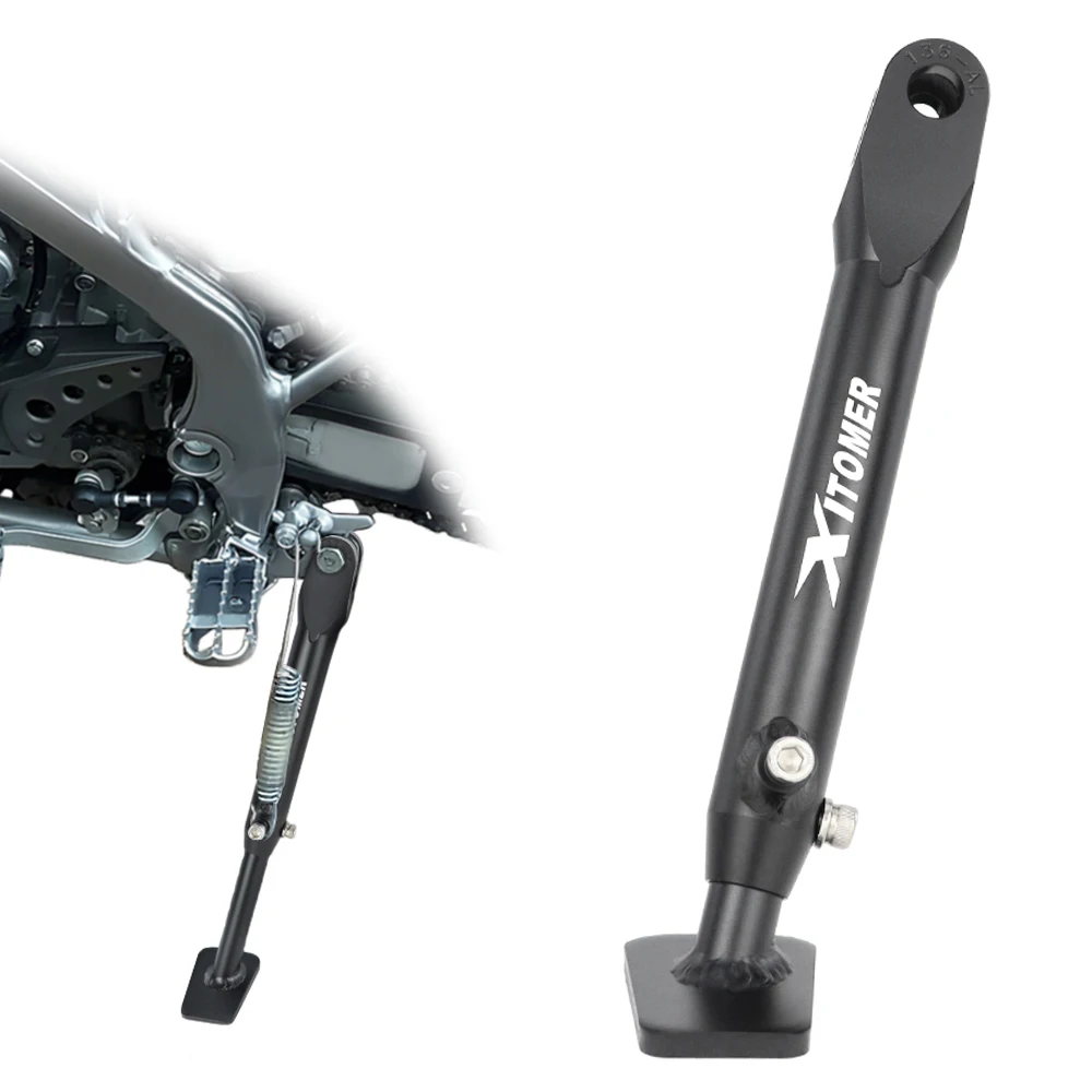 

Motorcycle Adjustable Kickstand Sidestand Parking Foot Side Support Stand Holder KLX140 / KLX140R 2008-2025 2026 For Kawasaki
