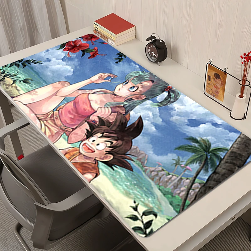 

Mouse Pad Dragon Ball Bulma Anime Rubber Mousepad Office Desk Mat Gaming Mats PC Accessories Extended Pad Non-Slip Keyboard Mat