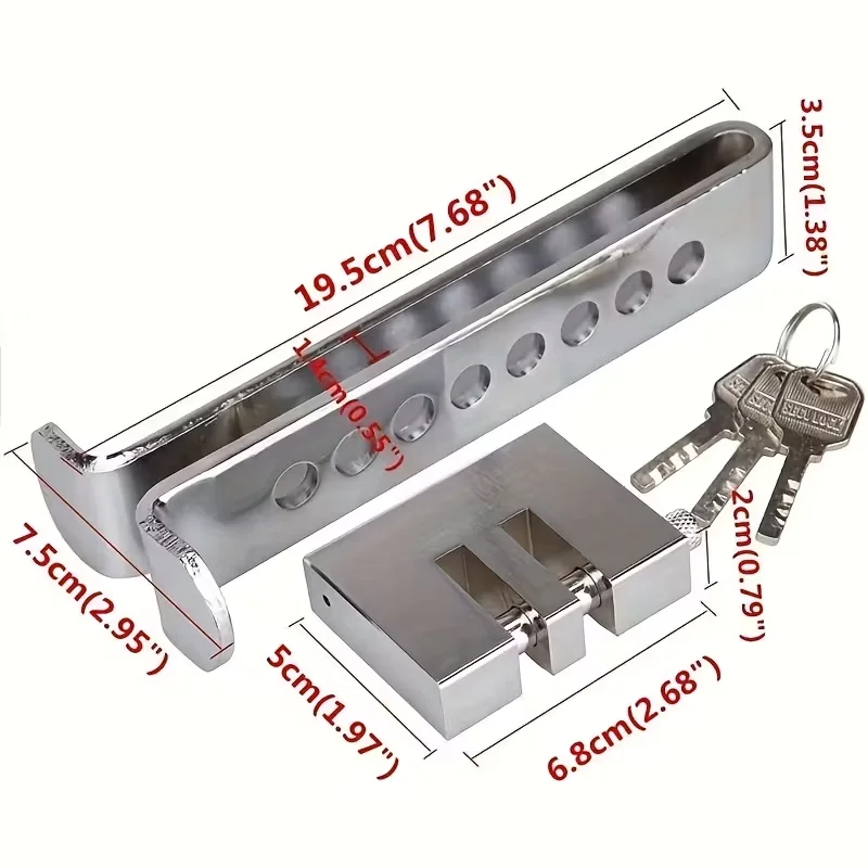 Car Clutch Lock Universal Throttle Accelerator Security Anti-Theft Tool Stainless Steel Auto Brake Pedal Lock Car Accessories