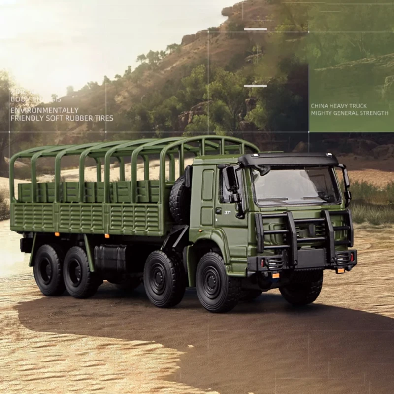 

Diecast 1: 64 Scale Truck Model Camouflage Transporter Simulation Alloy Toy Car Classic Collection Gift Souvenirs