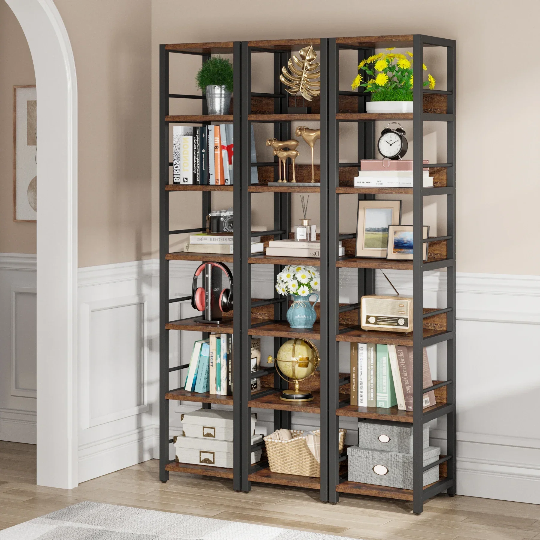 Tribe signs Eck regal 6 Tier schmale Etagere Bücherregal Lager regal Display Rack Mehrzweck regal