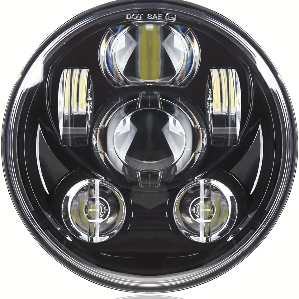 

5-3/4 LED Headlight for Harley Davidson Dyna Street Bob Wide Glide Low Rider Night XL883/XL1200 Glide Deuce Street 500/750