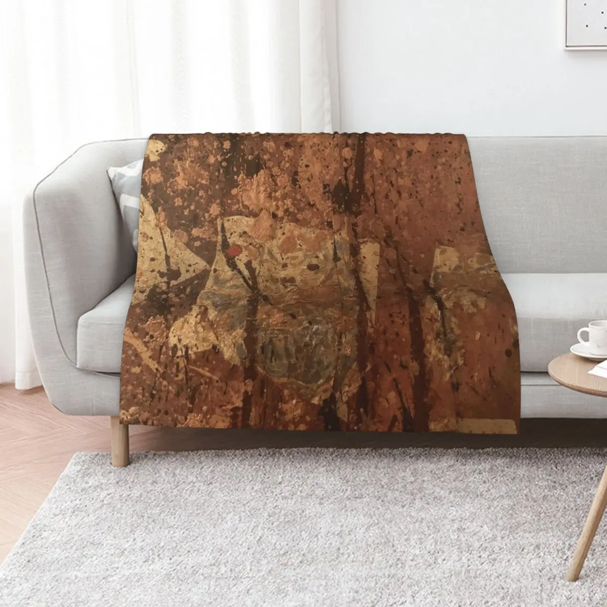 Copper Throw Blanket Multi-Purpose Flannel Decorative Sofa Furry christmas decoration funny gift Blankets
