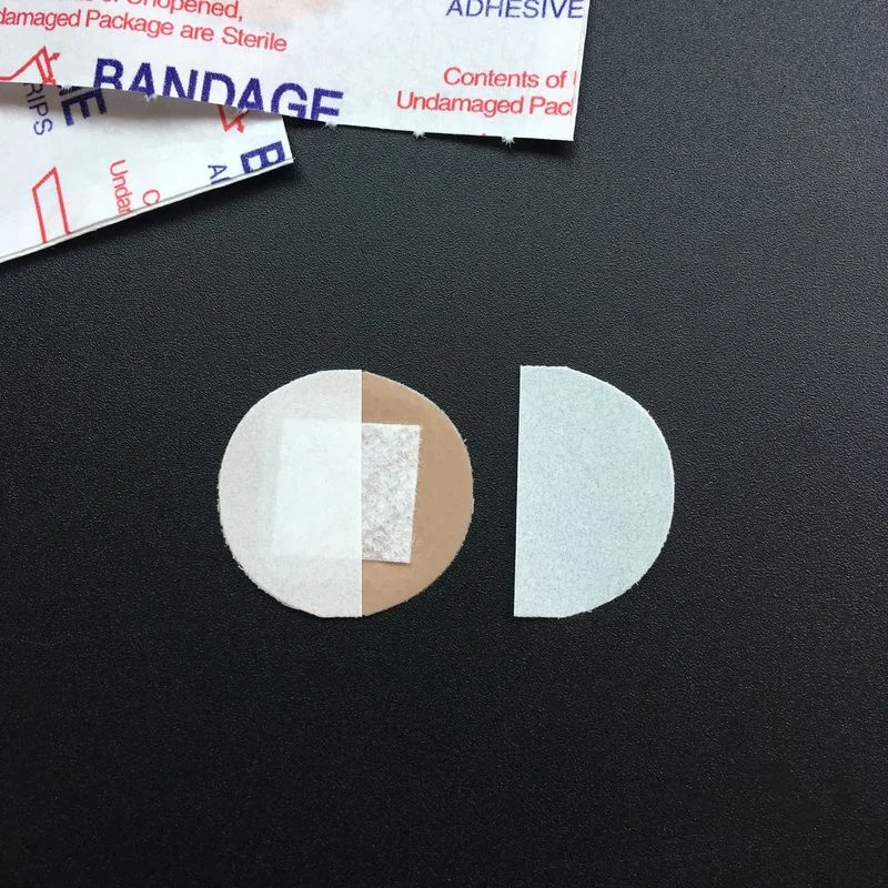 100 sztuk/partia okrągły kształt bandaże samoprzylepne dla dzieci dzieci pierwsza pomoc medyczne oddychające PE Band pomoc Woundplast rany łatki
