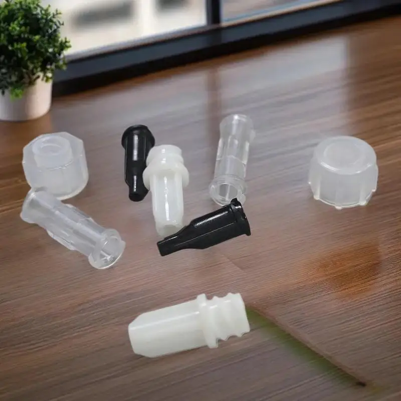 10Pcs DIY Accessories, Double Twist Transparent Medical Sterile Luer Lock Adapter, Leak-Proof Syringe Connector