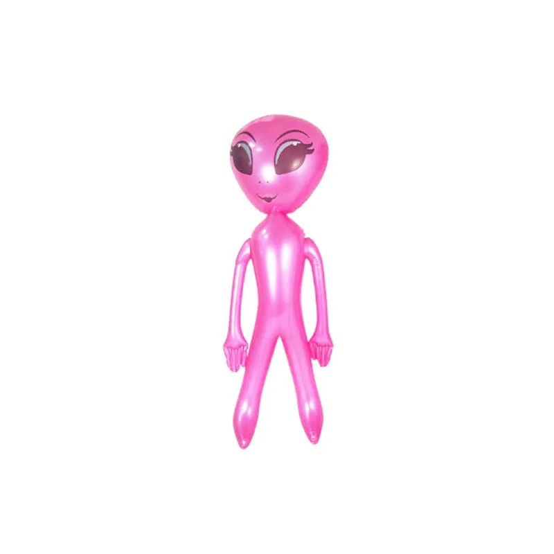 Alien inflable de dibujos animados para niños y niñas, juguete de Alien inflable de 125cm, decoración de Bar para fiesta de Halloween, accesorios de disfraces, favores de fiesta