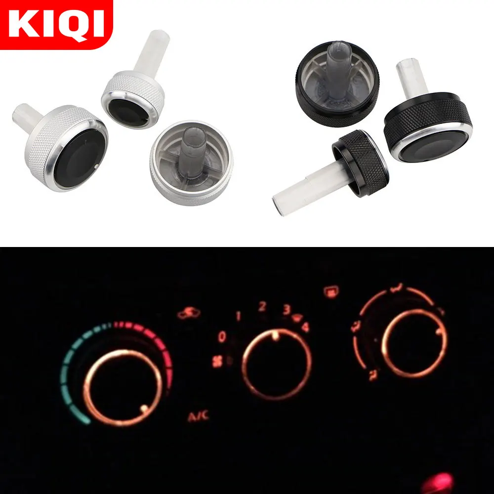 3Pcs/Set Car Air Conditioning Heat Control Switch Knob Fit for Volkswagen VW Lavida Passat B5 Bora Golf 4 Mk4 AC Knobs Parts