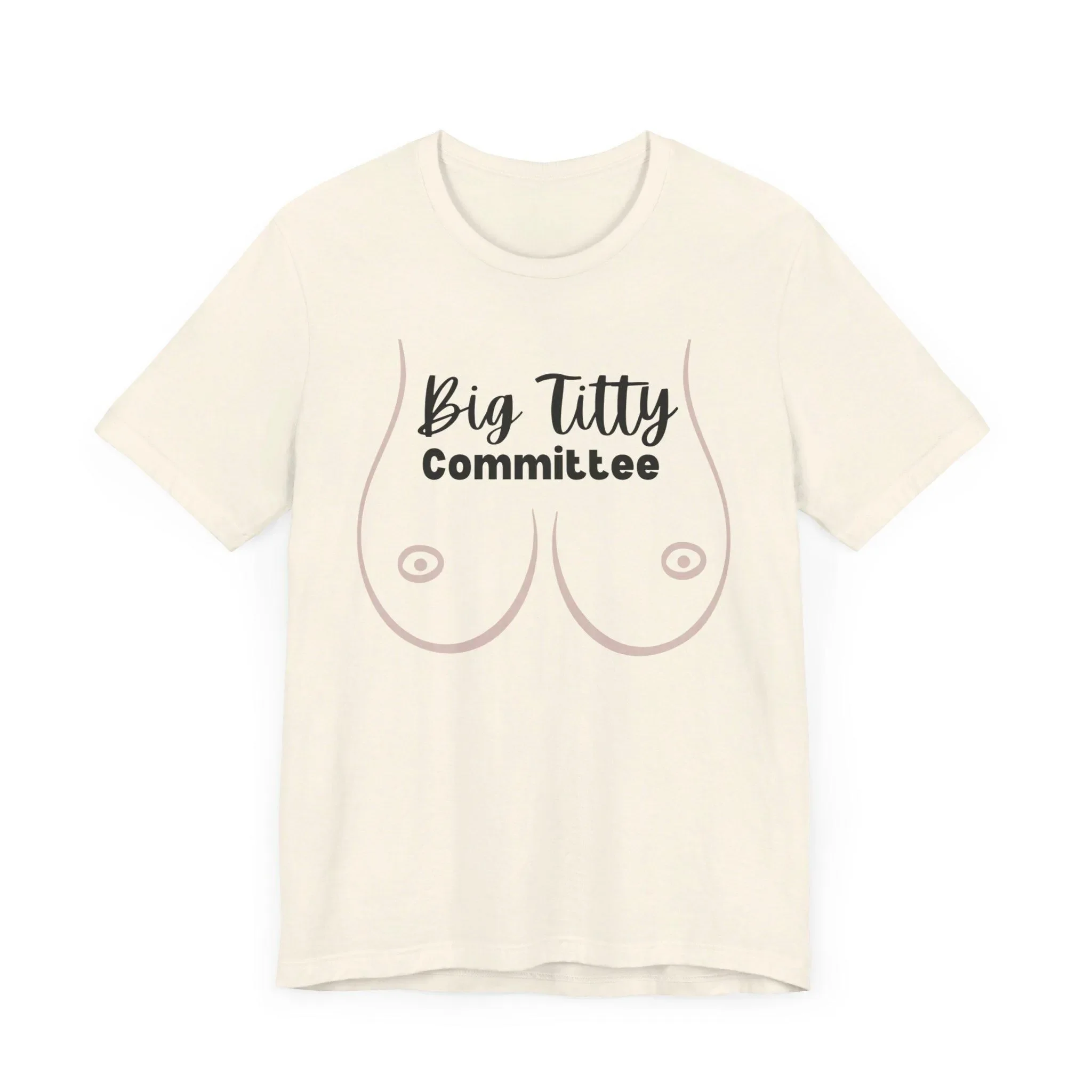 Big Titty Committee Bella Canvas 3001 Jersey T Shirt