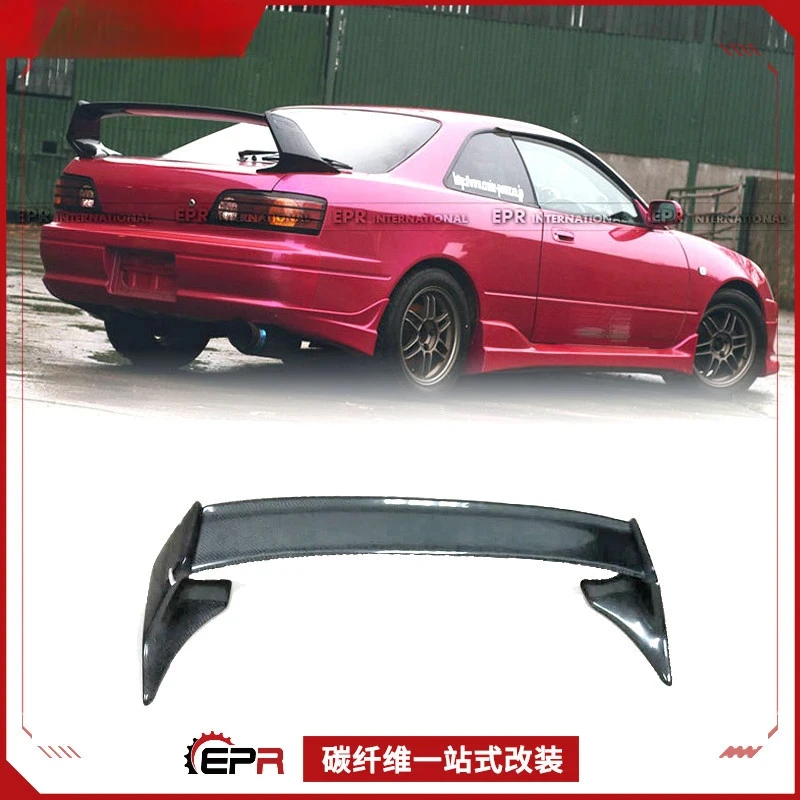 For Toyota Corolla Levin AE110 (1994-1998) TRD-Style Carbon Fiber Rear Spoiler Wing Tuning Component