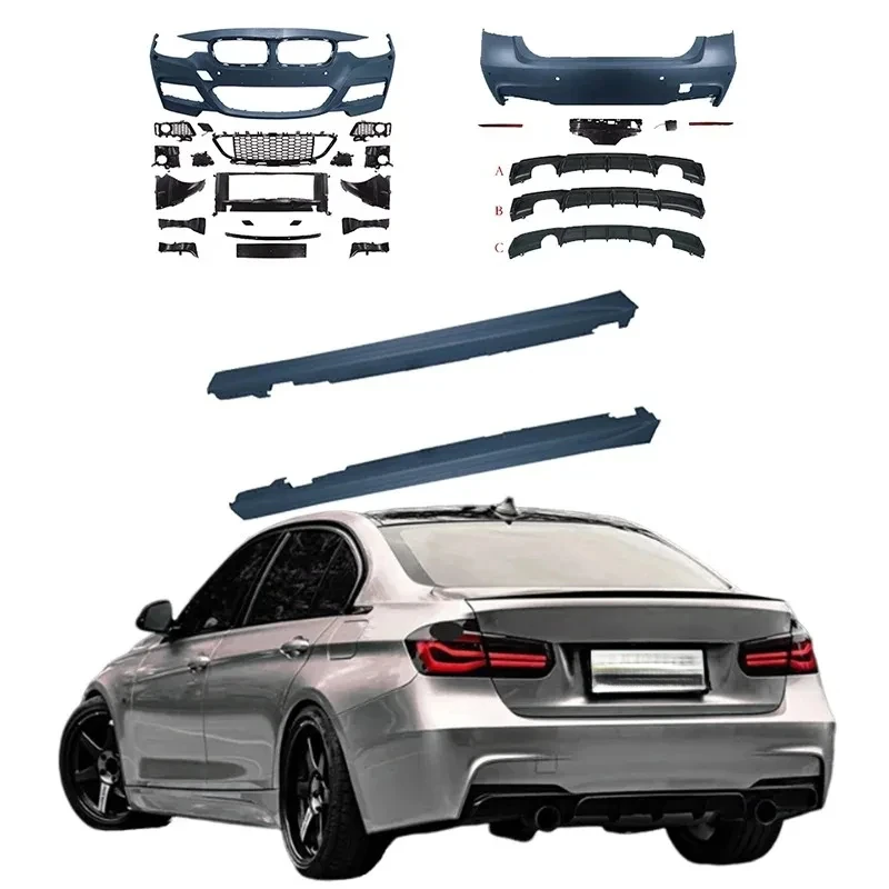 

Best Price Body Kit F30F35 (2013-18) Upgrd M3 Front And Rear Bumper Grille Side Skirt Easy Installation
