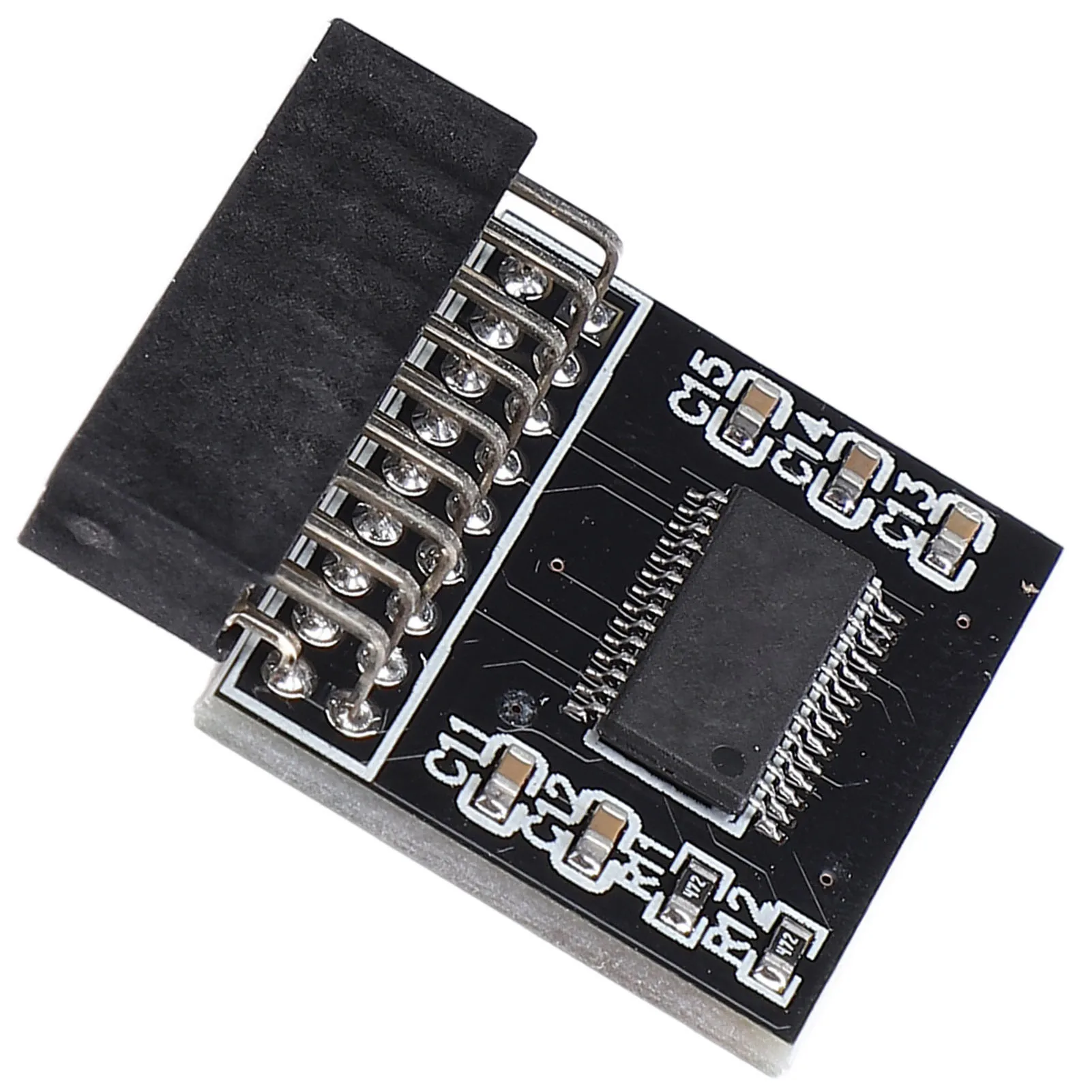 TPM 2.0 Encryption Security Module Motherboard TPM 2.0 LPC 18 Pin Module Remote Card Replacement for Win 10 11 TPM 2.0 Module