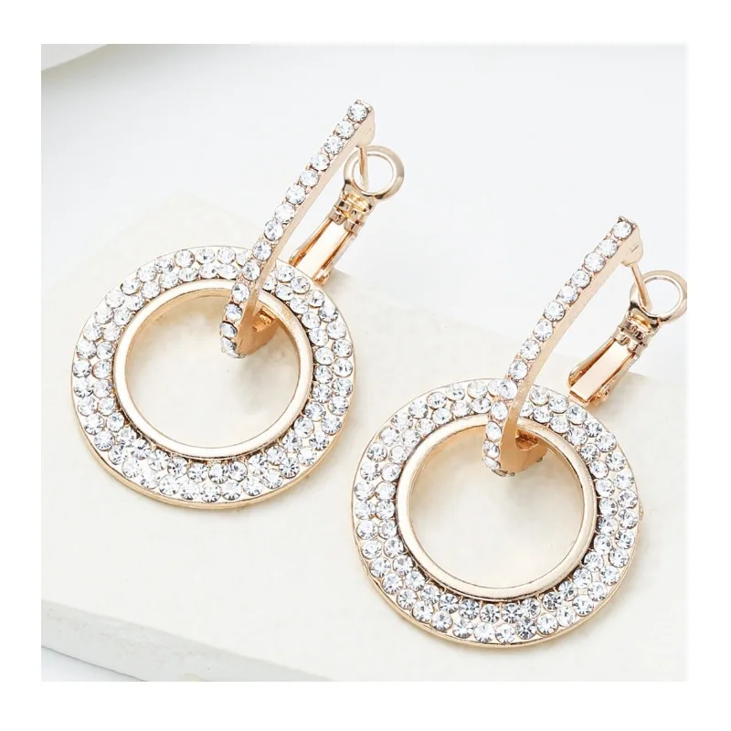 

Атмосферные круглые серьги-гвоздики в корейском стиле, персонализированные, с инкрустацией цирконами, универсальные, для интернет-знаменитостей, стильные