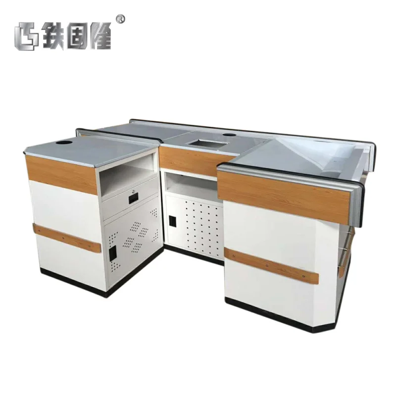 (customized)Supermarket design cashier counter supermarket shopping mall cashier counter desk