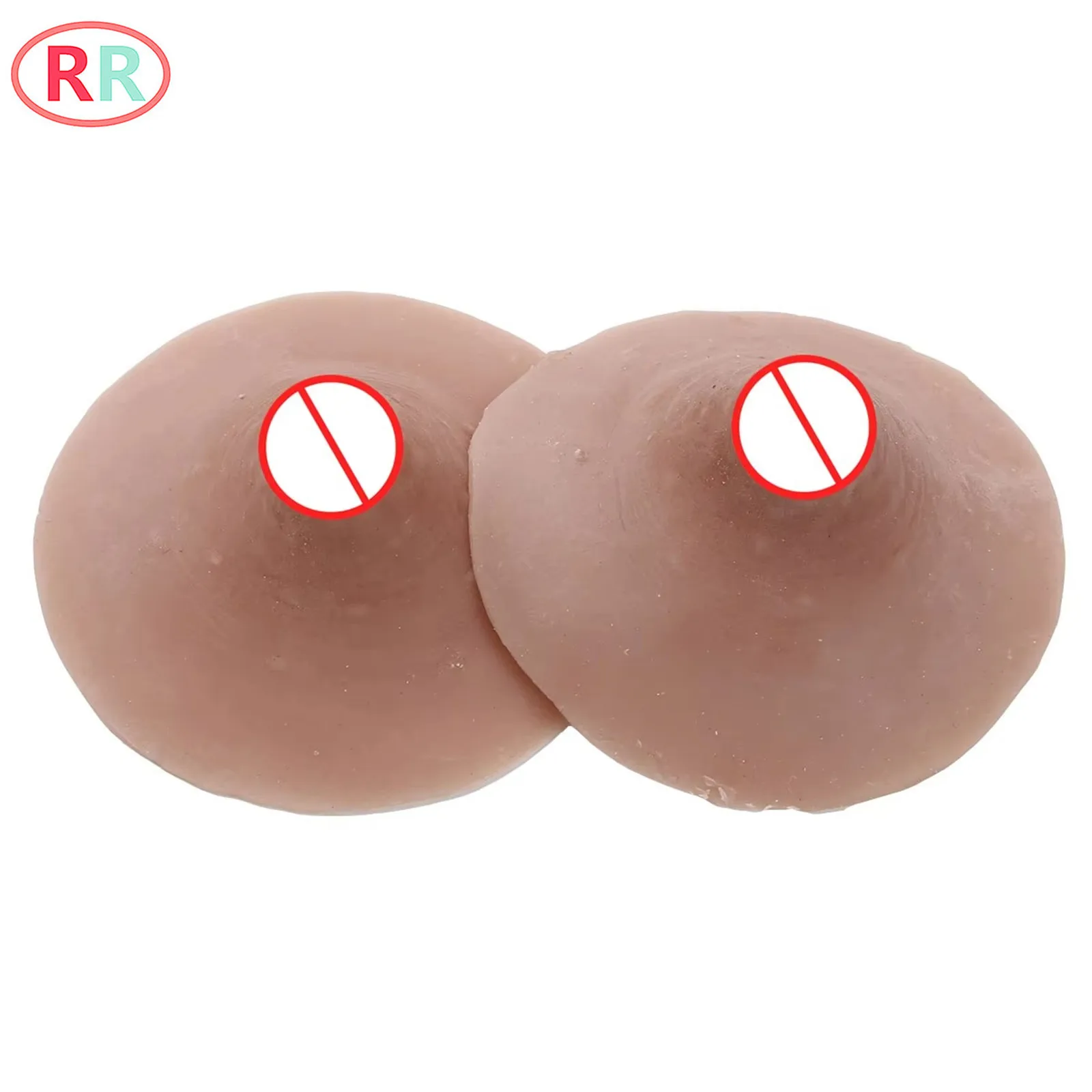 

Self Suction Silicone Nipples Reusable Fake Breast Form Bachelor Party Favors Cosplay Boobs Props for Drag Queen Cross Dresser