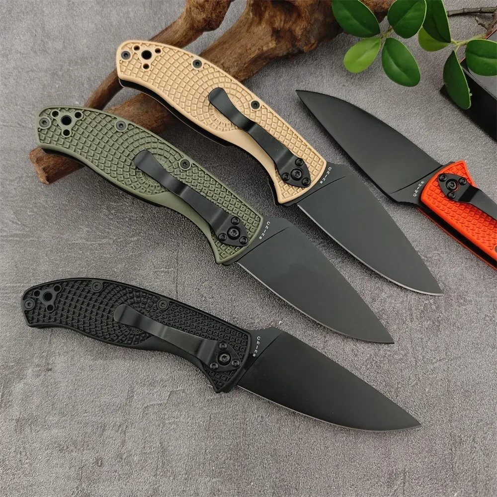 C-122 Camping Pocket Knife 8Cr13Mov Blade Nylon Fiber Handle Portable Outdoor Folding Knives Hunting Survival Tools Gift Knife