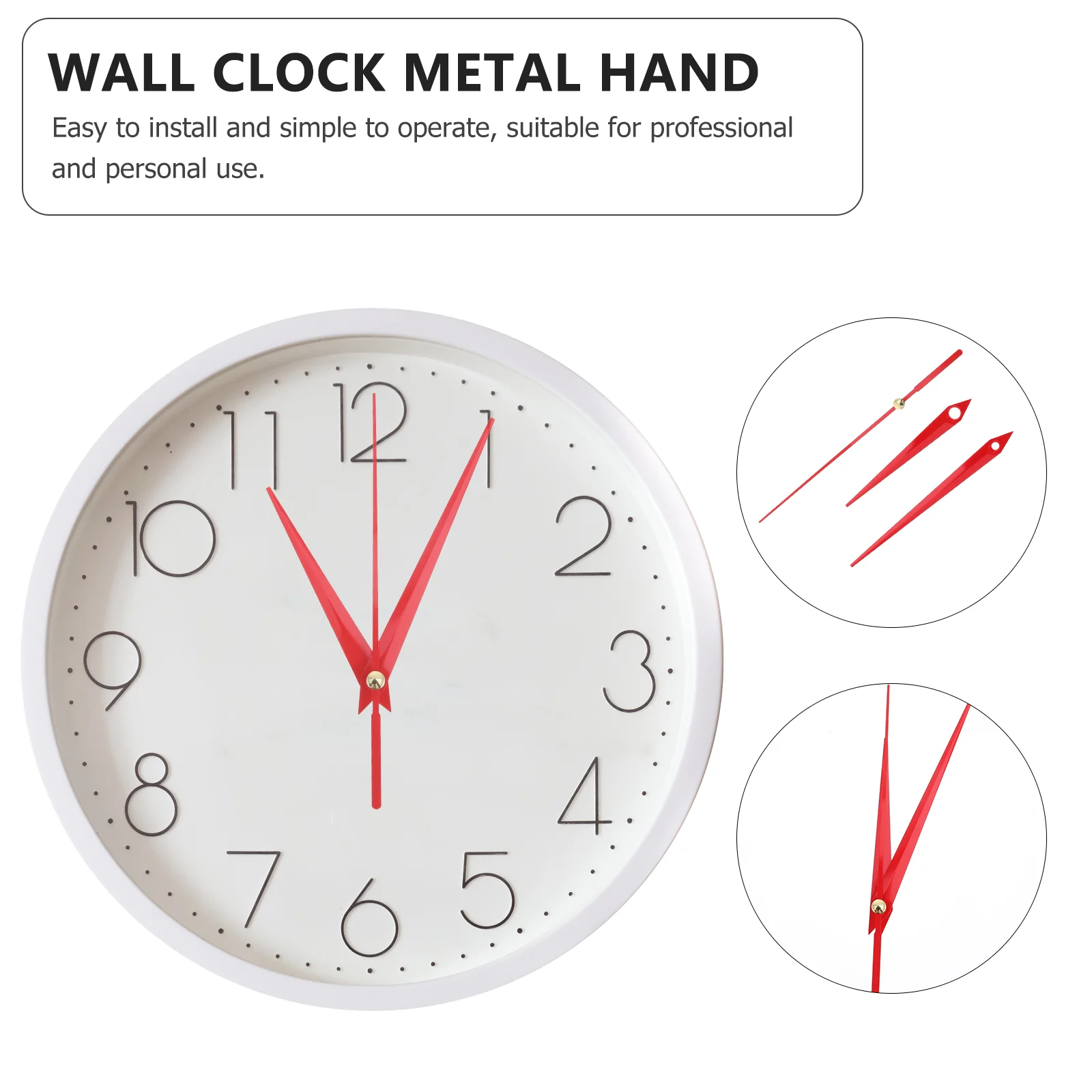 10 Sets Wall Clock Metal Hands for DIY Projects Needles Replacements Sports Quartz Walls Mute Aluminum