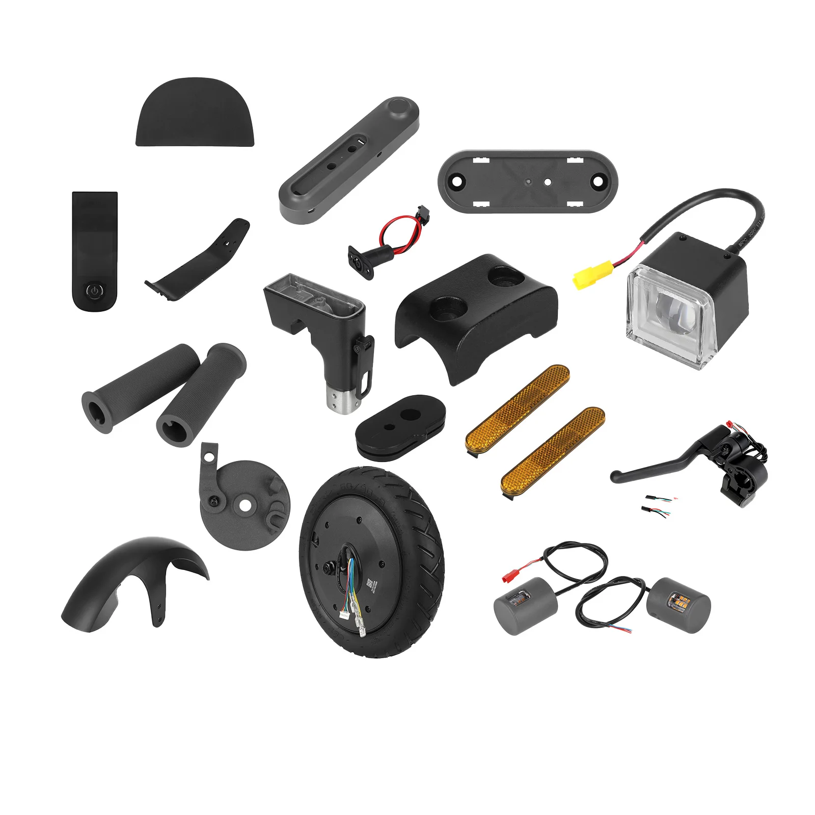 For Xiaomi 6 Electric Scooter  Mi6 Replacement Parts Fender Display Cover Kickstand Headlight Turn Signal Grip Motor Bracket