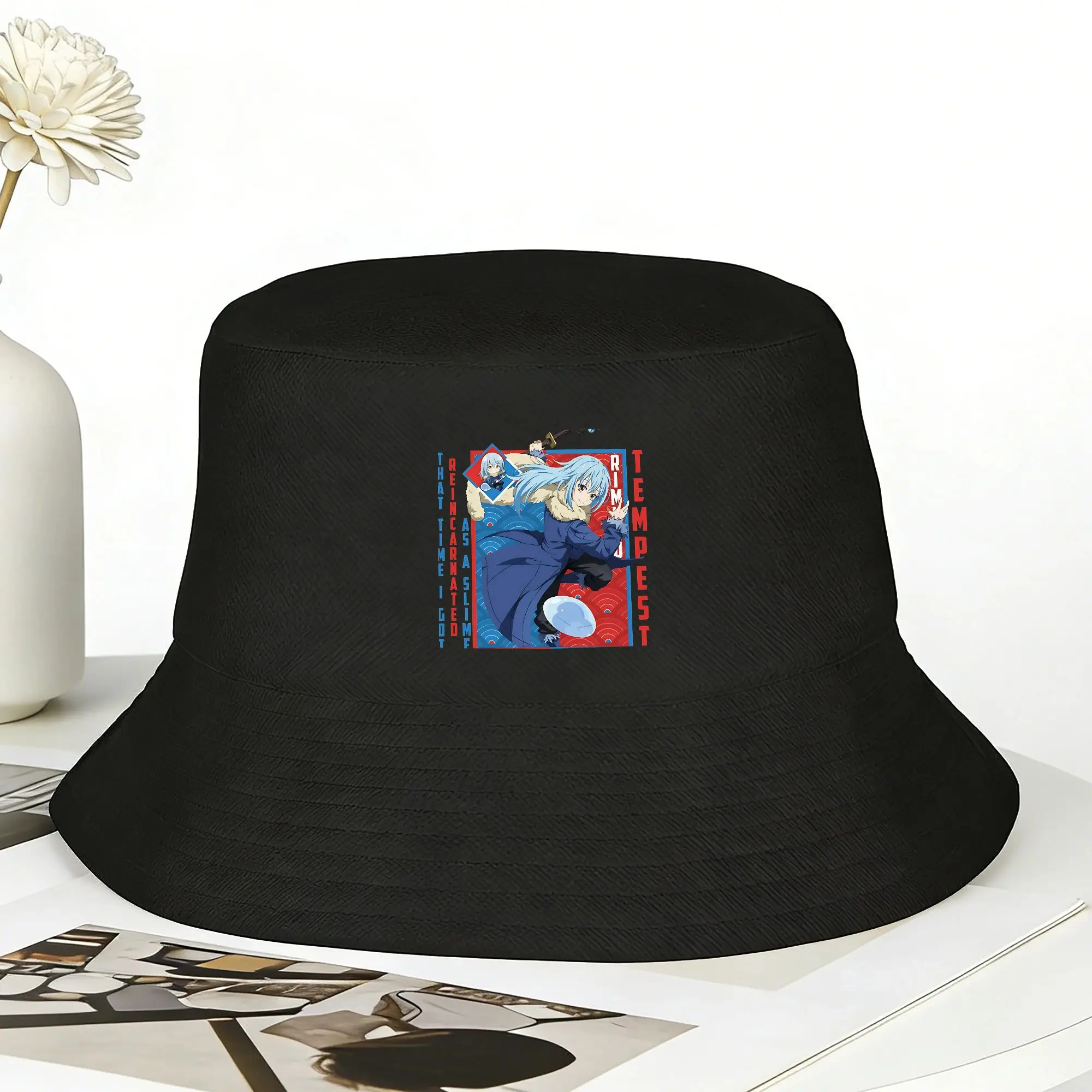 Sparkling Strong Passion That Time I Got Reincarnated As A Slime Bucket Hat For Women Soft Fold Outdoor Printed Sun Hats