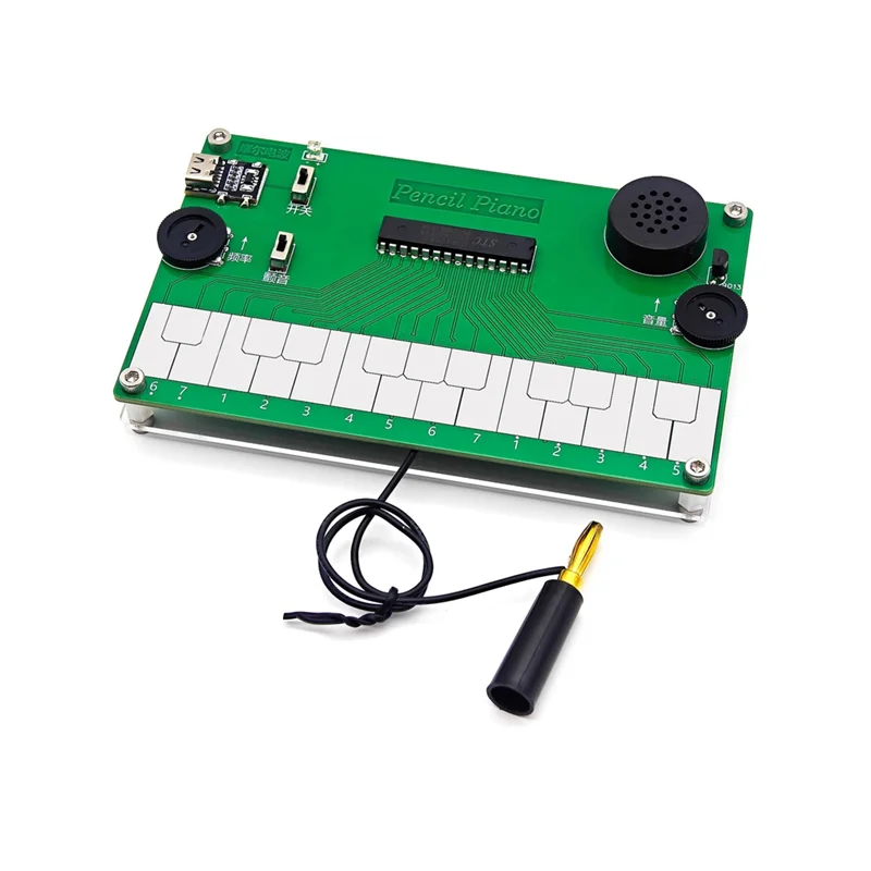 APPLIA-Pencil Piano Soldering Practice Kit Electronic Piano DIY Kit Type-C Charging For Kids Adults Music Fans