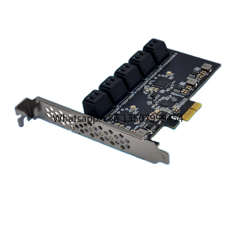 

Internal PCIe X1 ST564 10-port SATA 6Gbps Ethernet Adapter Server Storage Expansion Card in Stock