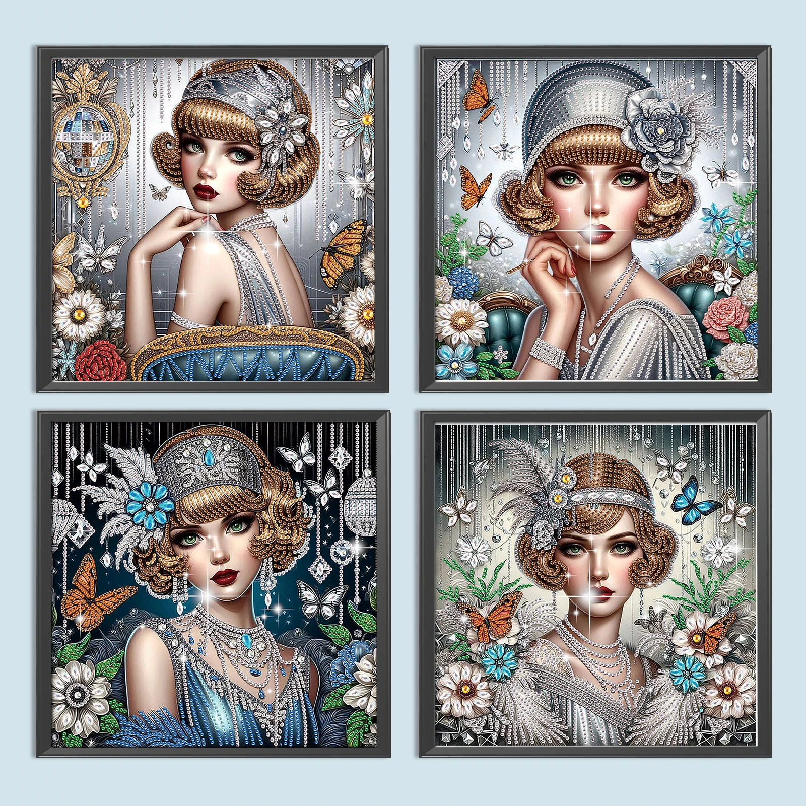 

Noblewoman Special Shaped 5D DIY Partial Drill Diamond Art Kit for Adults Home Decor Diamonds Paintings Gem Art 11.81 X11.81inch