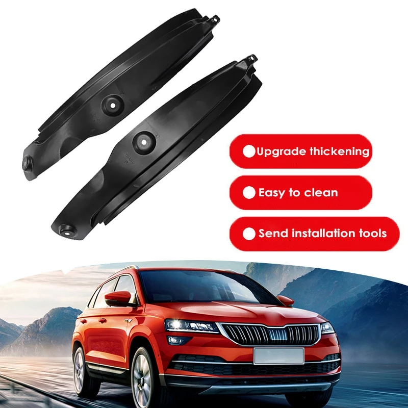 2PCS Rear Wheel Inner Mudguards Fender Anti Dirt Cover for Skoda Karoq 2016- 2021 Splash Guards Mud Flaps