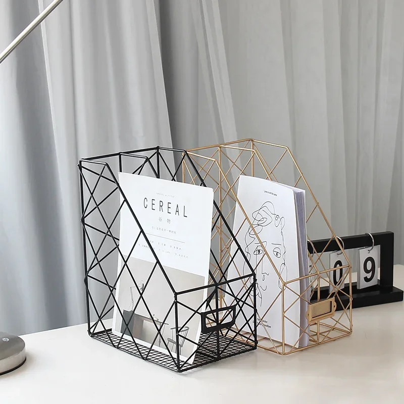 portadocumenti-creativo-in-ferro-battuto-stile-nordico-organizer-da-scrivania-a-doppio-strato-color-oro-rosa